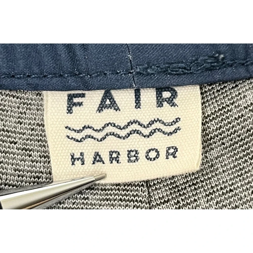 Fair Harbor Swim Trunks Shorts XL Red Geometric Pattern Recycled Polyester Blend